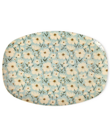 Assiette rectangulaire mélamine - Plateau Rice - Summer Bloom - MELPL-SUBL