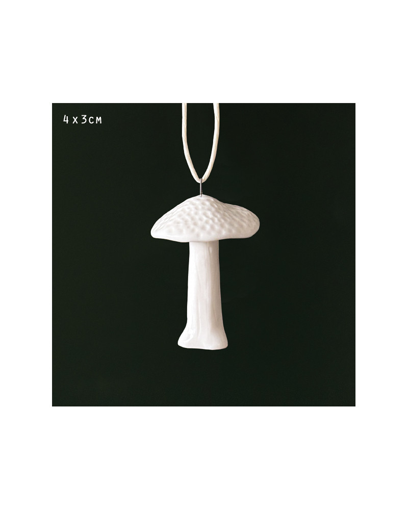 Champignon à suspendre en porcelaine - East of India - 4633