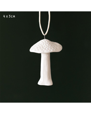 Champignon à suspendre en porcelaine - East of India - 4633