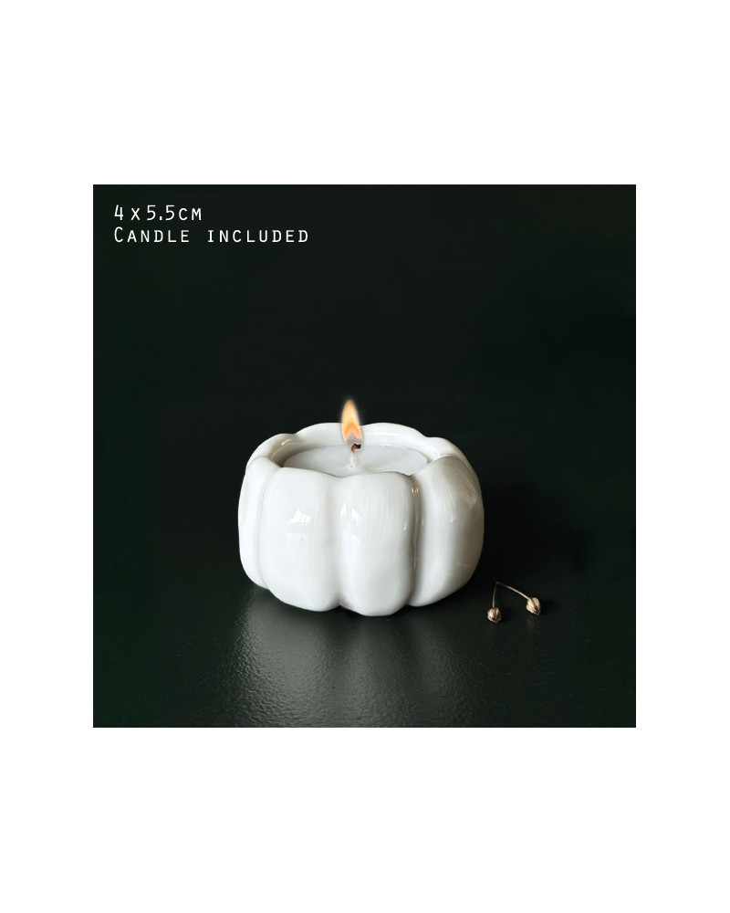 Photophore Citrouille en porcelaine - East of India - Frienship