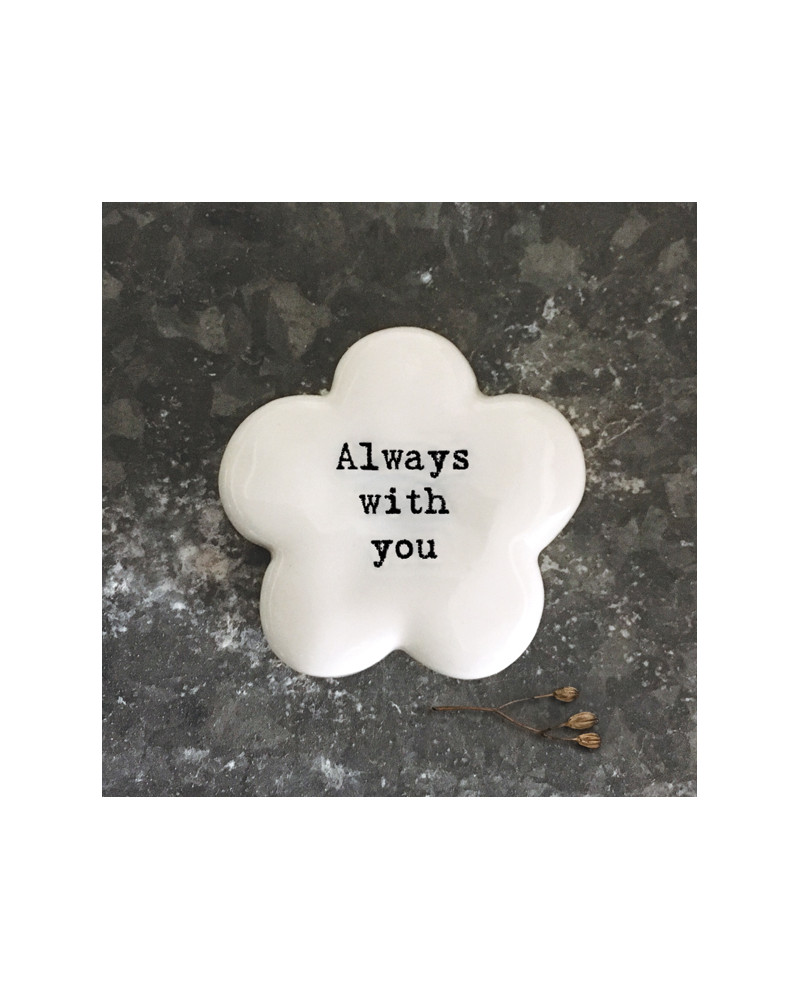 Galet de porcelaine Fleur - East of India - Always with you