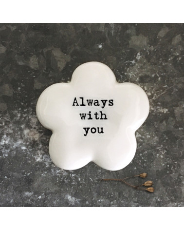 Galet de porcelaine Fleur - East of India - Always with you