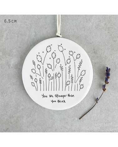 Plaque décorative en porcelaine - East of India - You are stronger
