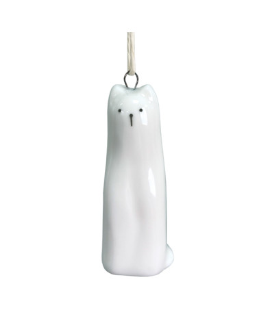 Petit chat à suspendre en porcelaine - East of India