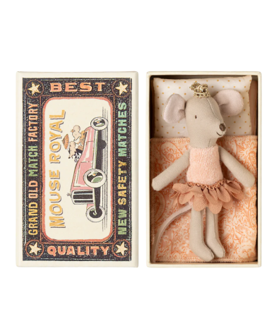 Souris princesse - Maileg - petite sœur dans sa boîte - 17-5101-00