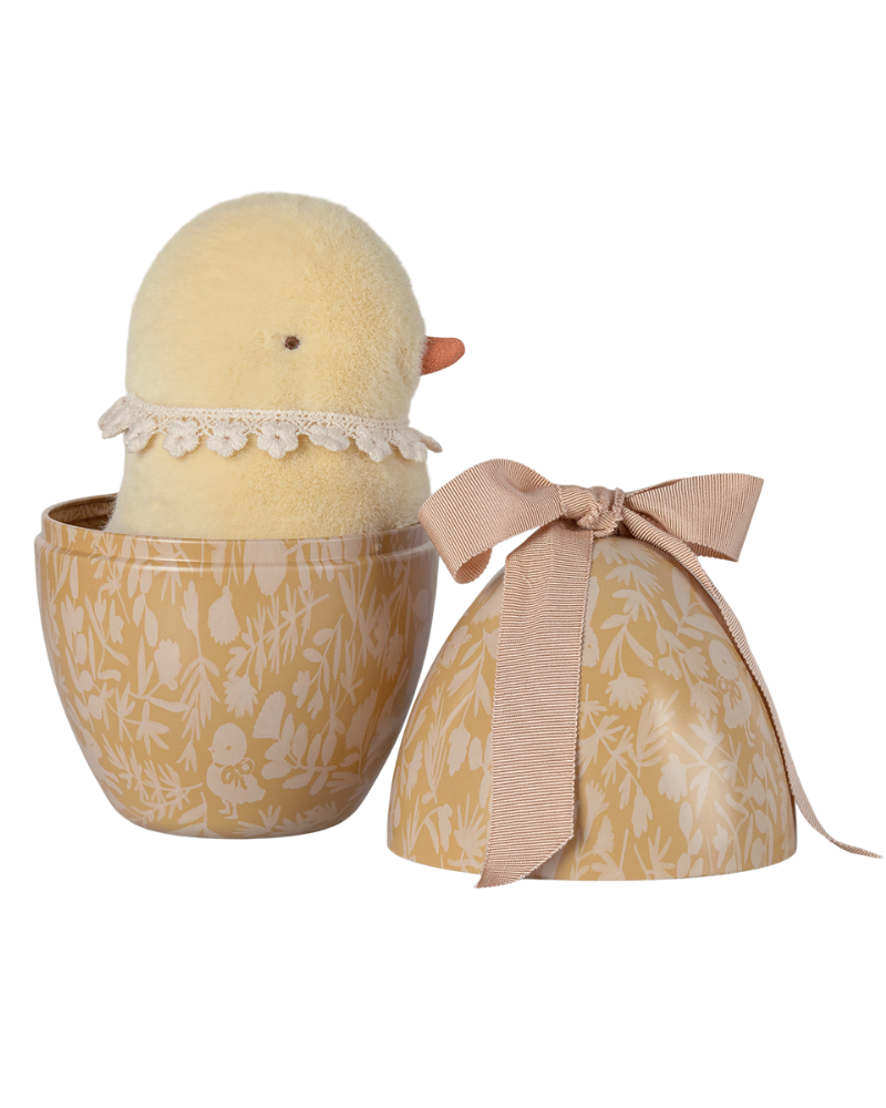 Oeuf de Pâques avec Peluche poussin - Maileg