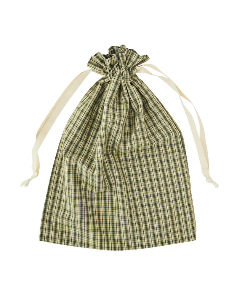 Sac en tissu - Vichy vert - Madam Stoltz - PCB-3040-S6