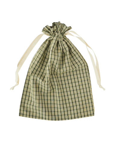 Sac en tissu - Vichy vert - Madam Stoltz - PCB-3040-S6