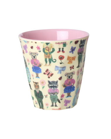 Petit gobelet - Mélamine - Nathalie Lété - pink - Rice - KICUP-NATI