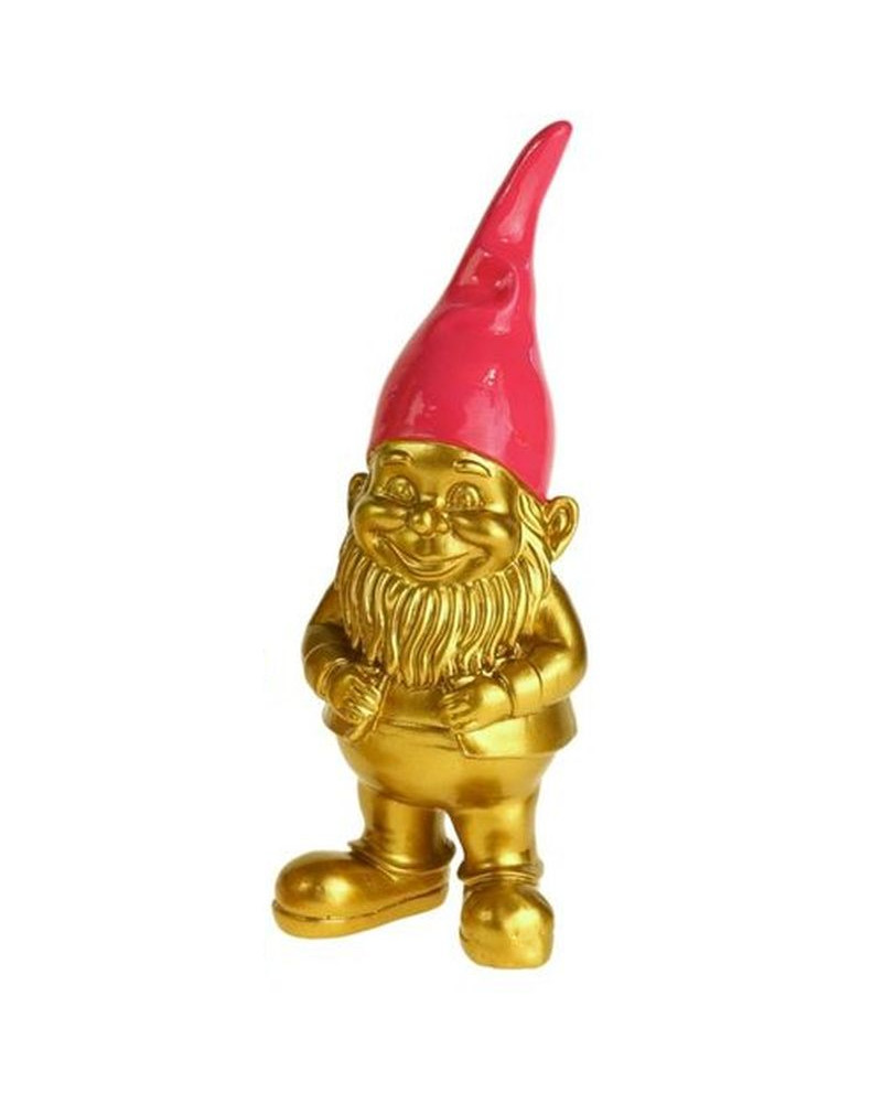 Nain de jardin Or - Werner Voss - Chapeau Rose