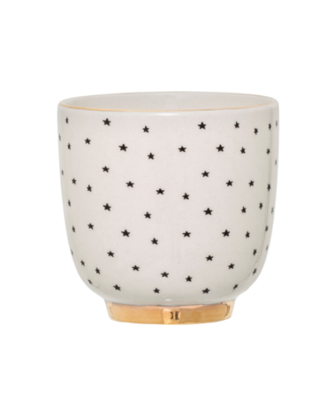 Latte cup Fanny - Black Stars - Bloomingville