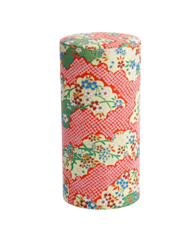 Boîte à thé washi - Tokyo Design - Red clouds - 200g