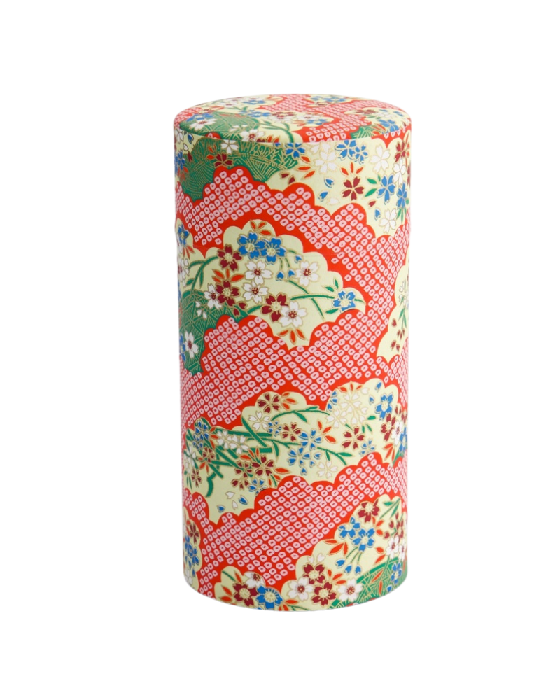 Boîte à thé washi - Tokyo Design - Red clouds - 200g