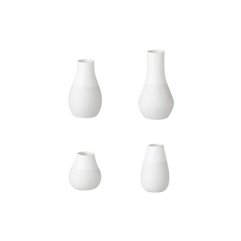 Lot de 4 soliflores miniatures - White - Rader