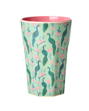 Long Mug Rice Mélamine - Peacock Power - MELCU-LPEPO