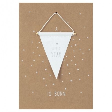 Carte postale - Fanion - A little star is born - Rader