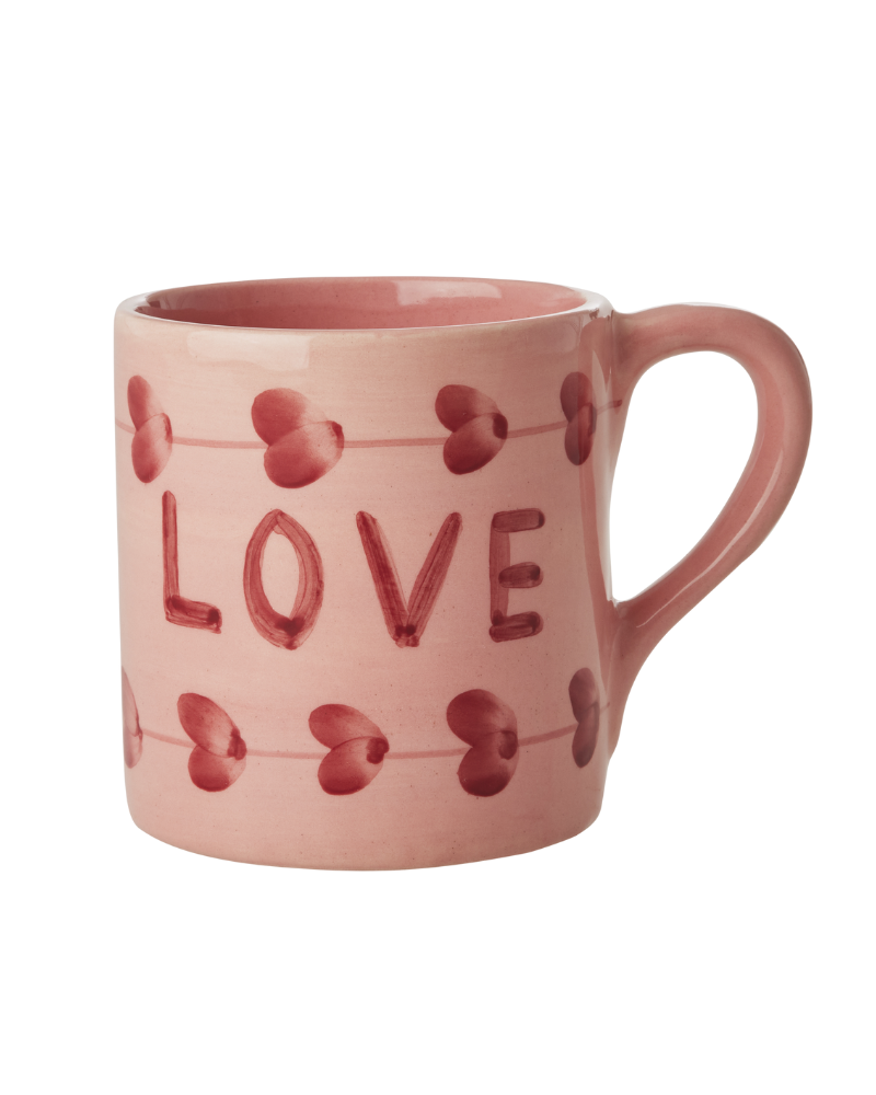 Mug en céramique - LOVE - 42 cl - Hand painted - Rice - CEMUG-HPLOVE