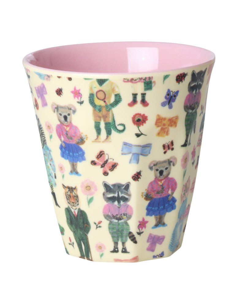 Petit gobelet - Mélamine - Nathalie Lété - pink - Rice - KICUP-NATI