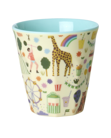 Petit gobelet - Mélamine - Fun fair - blue - Rice - KICUP-FUFAMI