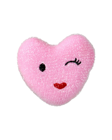 Éponge - Coeur rose - Clin d'oeil - Rice