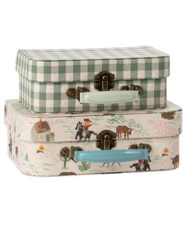 Lot de 2 valises de rangement - Pony - Maileg - 19-5531-00
