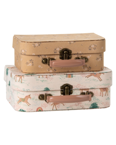 Lot de 2 valises de rangement - Licorne - Maileg - 19-5532-00