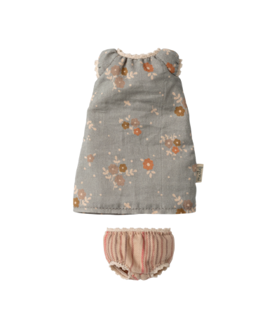 Robe pour Lapin Bunny - Taille 1 - Chemise de nuit fleurie - Maileg - 16-5101-01