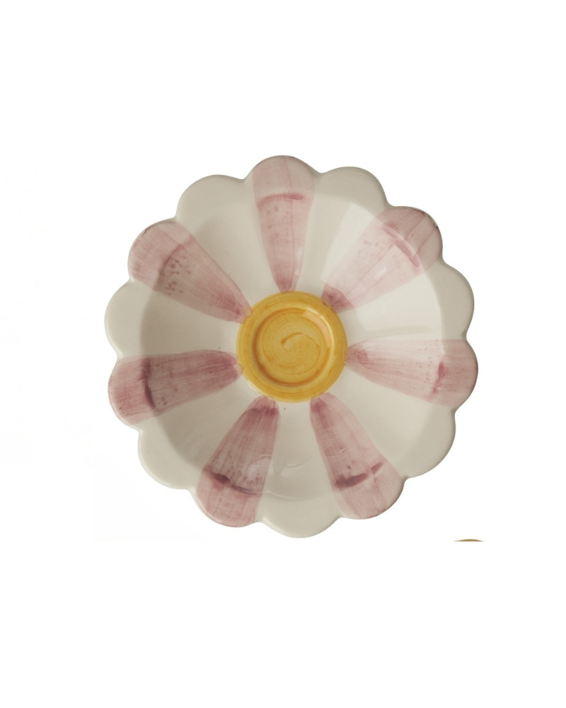 Coupelle en céramique - Flower rose - Peinte à la main - Rice - CEDBW-HPBXC