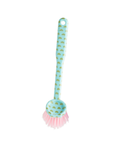 Brosse à nettoyer - bleue à petits coeurs - Rice - BRUSH-HEAXC