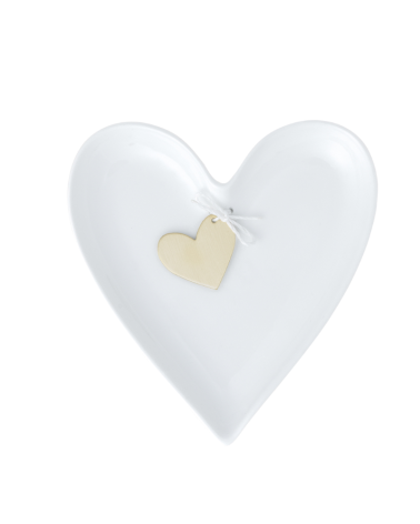Assiette Coeur et Golden heart - Porcelaine - Rader - 17734