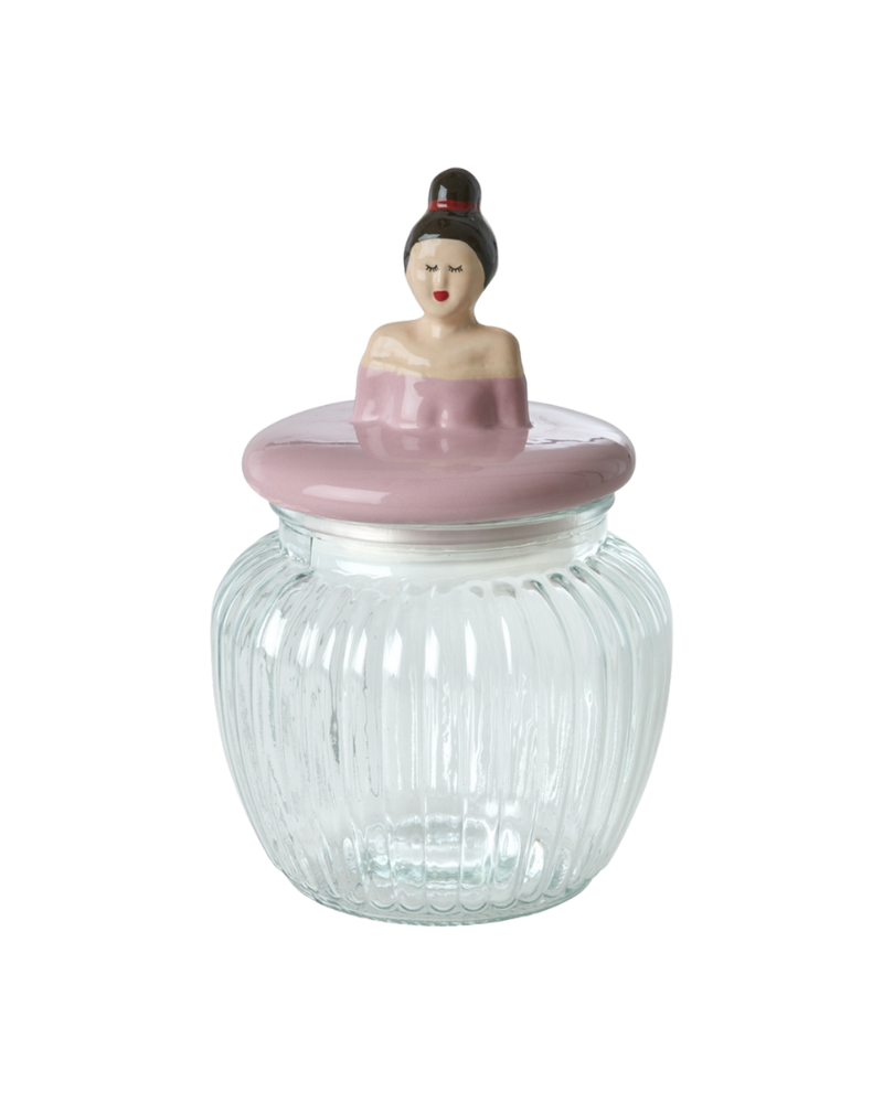 Bonbonnière en verre - Rice - Pink Lady - GLJAR-MLADY