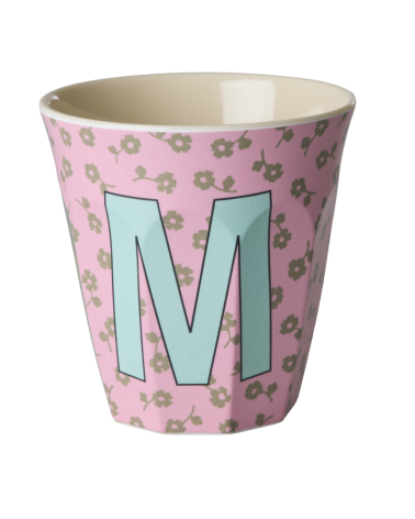 Gobelet Lettre M Rice flowers