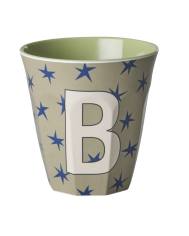 Gobelet Mélamine - Rice - Pink alphabet Star - B
