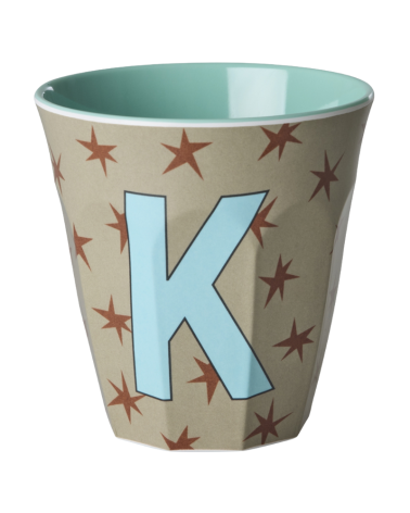 Gobelet Mélamine - Rice - Blue alphabet Star -K