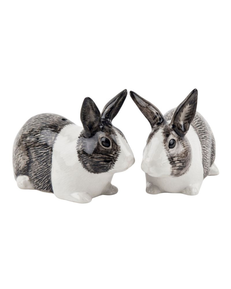 Salière et poivrière - Quail - Lapins gris et blancs - 1497/GW