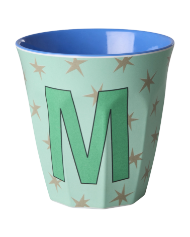 Gobelet Mélamine - Rice - Blue alphabet Star - M
