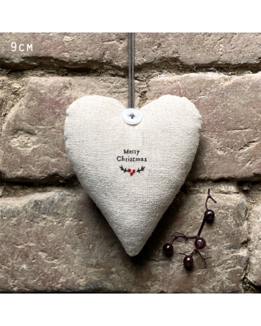 Coeur en lin - Merry Christmas - East of India - 3188