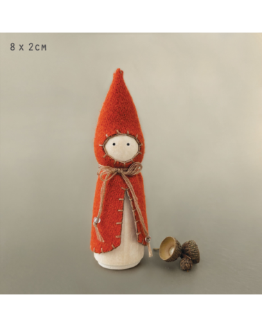 Figurine Woodland folk - Lutin citrouille - East of India - 5435