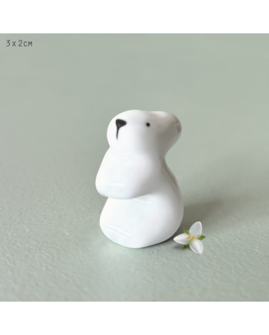 Charm bowl - Figurine pour rebord de bol - Lapin - East of India