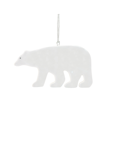 Suspension Ours polaire - porcelaine - East of India