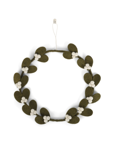 Couronne de gui - dark green - 25 cm - Gry and Sif - 15124