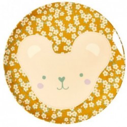 Assiette plate mélamine - Rice - Animal - Teddy