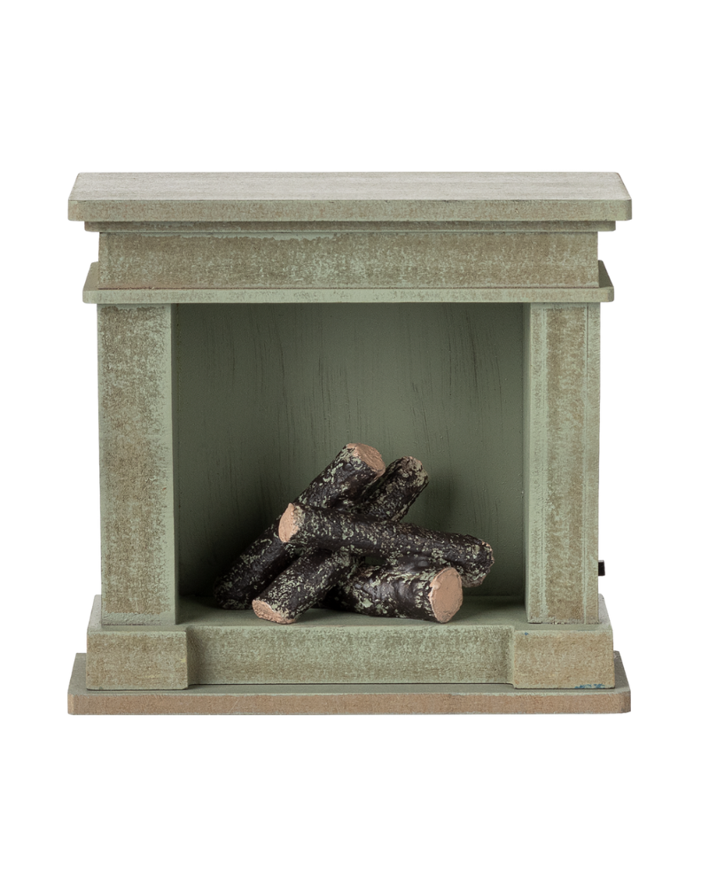 Cheminée - verte - Maileg - 11-5013-00 - pour souris