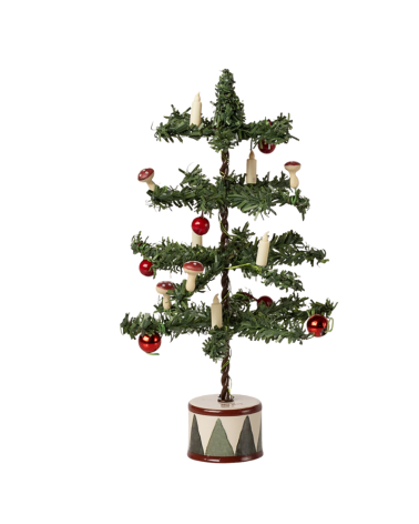 Sapin de Noël lumineux - 16 cm - Maileg -  pied tambour - 14-5163-00