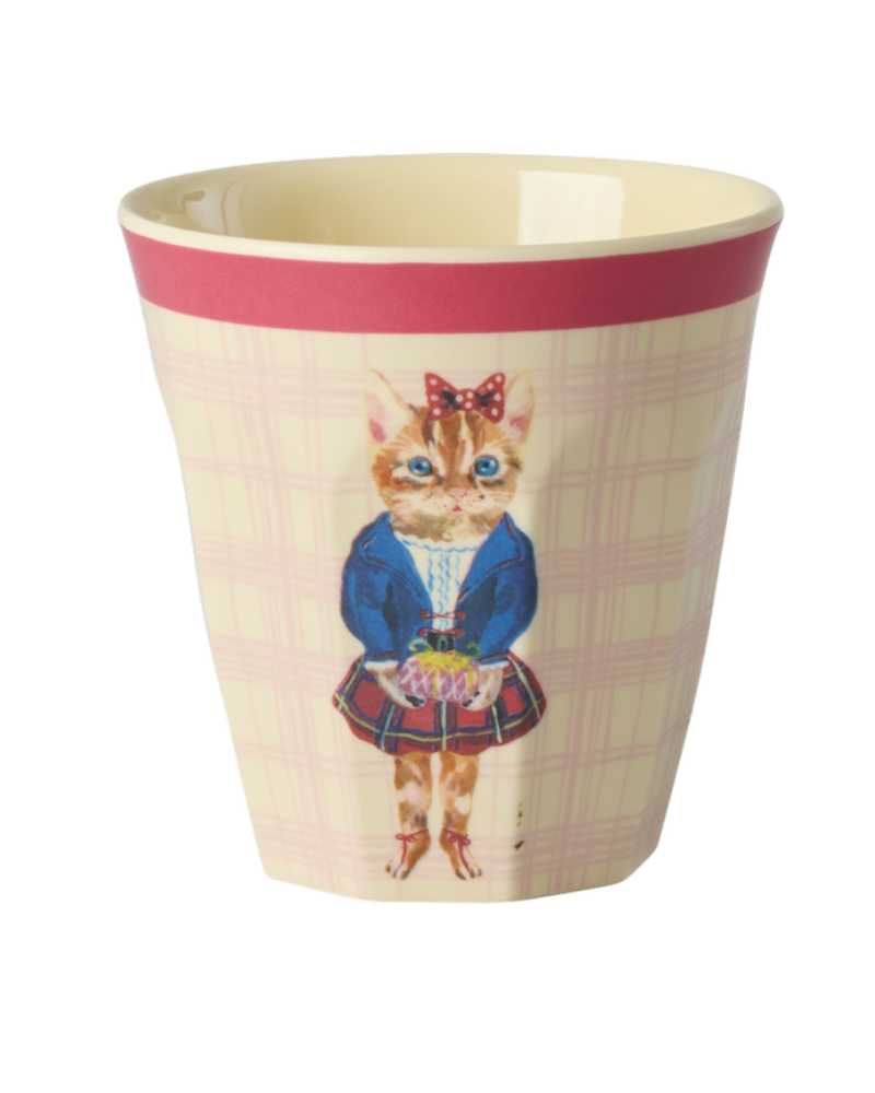 Petit gobelet Mélamine - Nathalie Lété - Chatte élégante - Rice