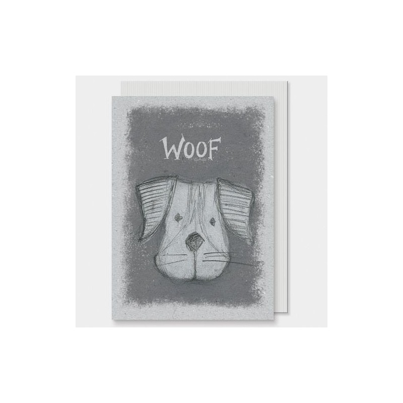 Carte postale - Animal head - East of India - Chien