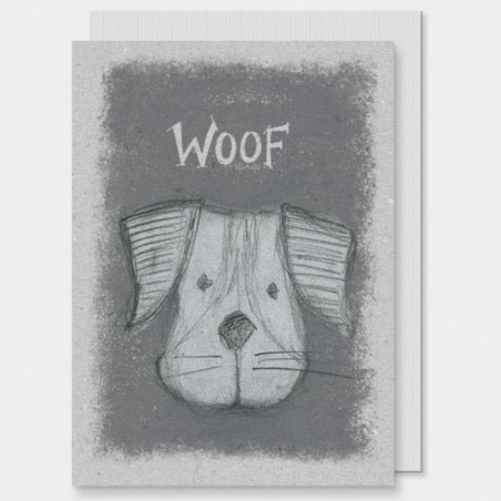 Carte postale - Animal head - East of India - Chien