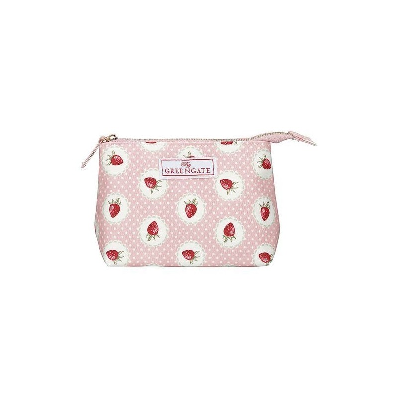 Trousse à maquillage - Petit modèle - Greengate - Stawberry pale pink