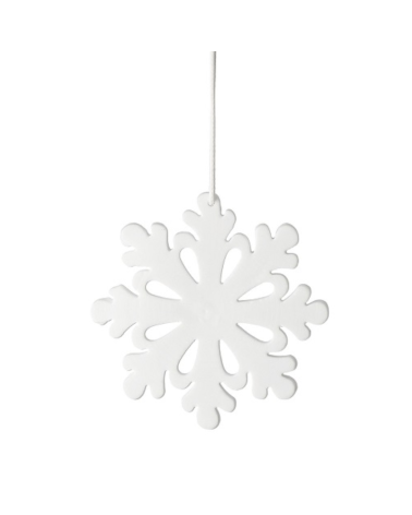 Suspension en porcelaine - Flocon 8 branches - Rader