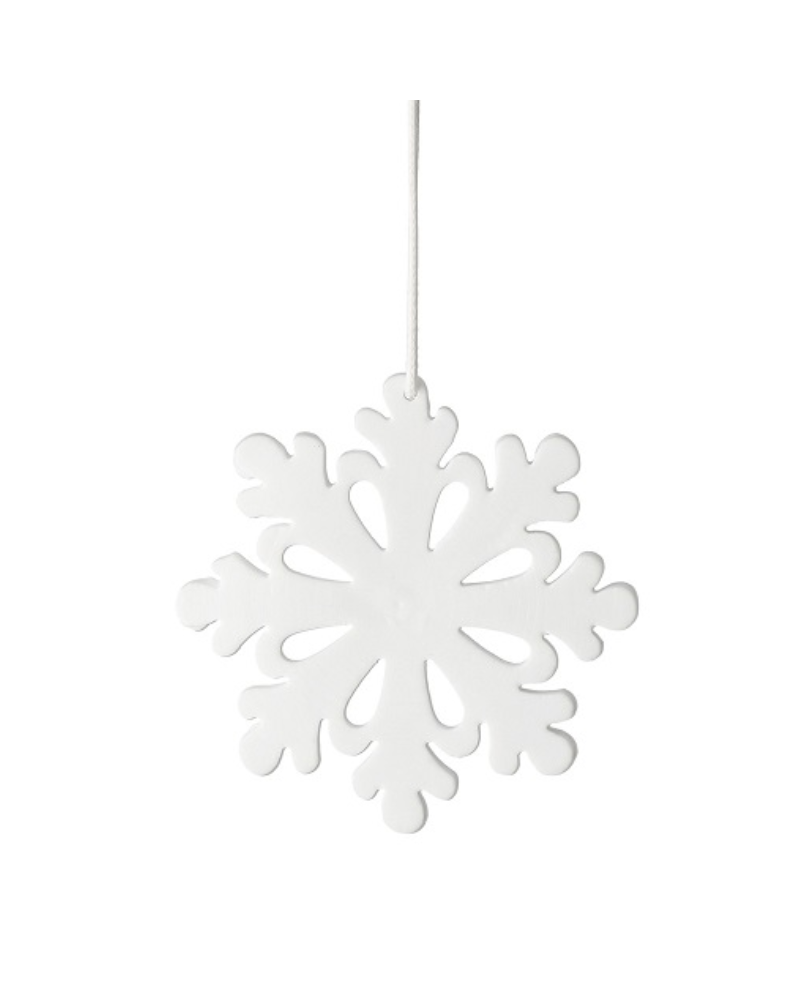 Suspension en porcelaine - Flocon 8 branches - Rader